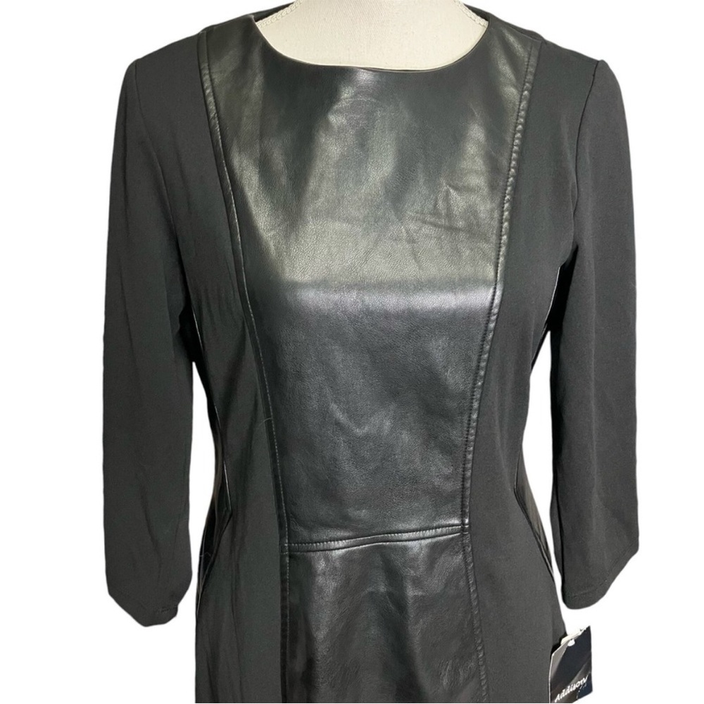 Addison Faux Leather Panel  Women's Dress
